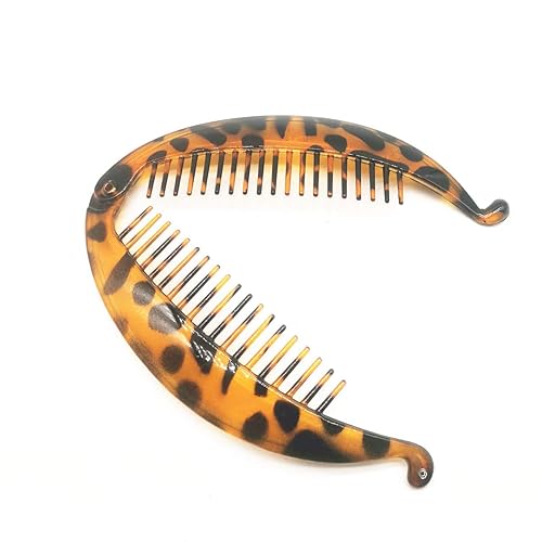 Miniatura 3 de CONOFA 6 piezas de clip de plátano grande para el cabello, bordes redondeados, peine de pelo con forma de pez, pinzas para la cabeza para mujeres