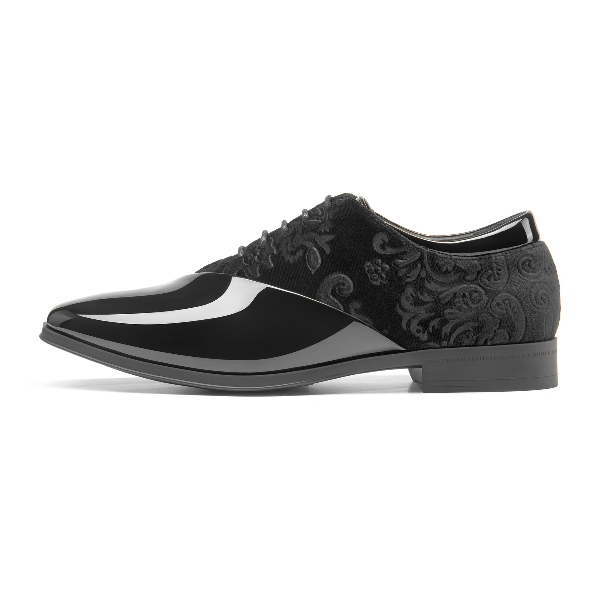 Bruno Marc Zapatos Vestir Hombre Fiesta Zapatos Cordones Hombre Antideslizante para Trajes Formales Esmoquin