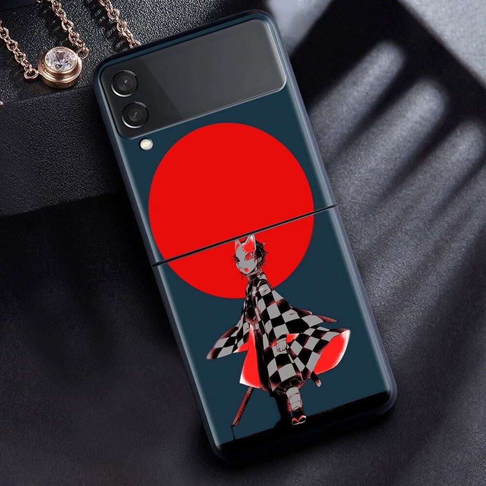 Amazon Com Case For Samsung Galaxy Z Flip 3 Case Phone Cover Hard Pc Fundas For Galaxy Z Flip3 5g Fashion Zflip 3 Zflip3 Anime Demon Slayer Kimetsu No Yaiba Kawaii Cute 10
