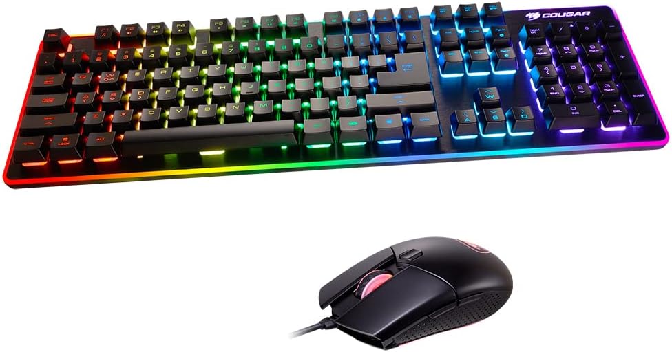 COUGAR Deathfire EX Gaming Keyboard and Mouse Combination - Multicolor Lighting Effects (EKM832BKCA)