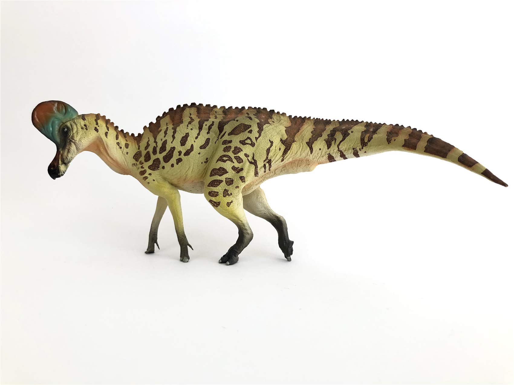 AMITD Corythosaurus Figure Realistic Hadrosauridae Dinosaur PVC Animal Model Decoration Gift