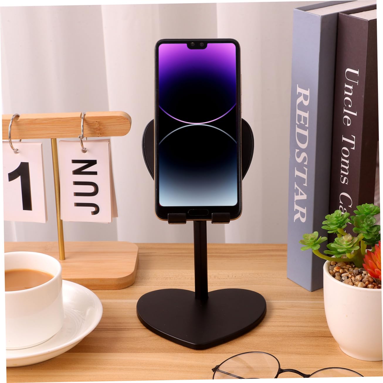 jojofuny Supporto Per Tablet Con Impugnatura Per Telefono Cellulare A Forma Di Cuore Da 3 Pezzi Ampia Di Utilizzo