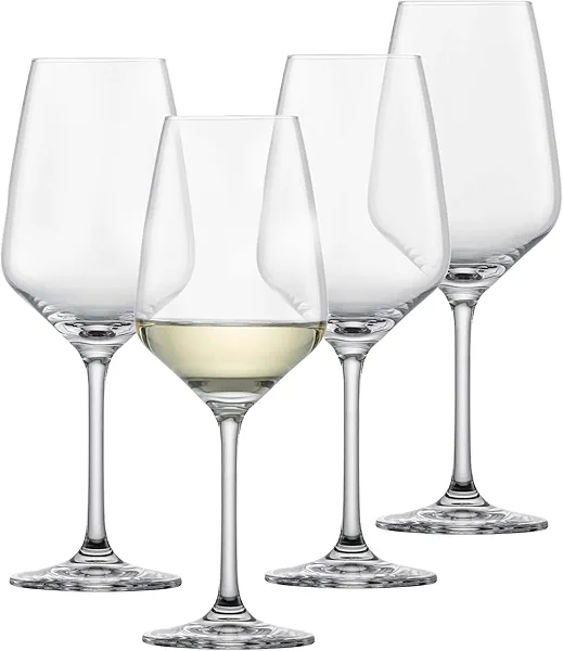 SCHOTT ZWIESEL Tulip White Wine Glass (Set of 4), Wine Glasses for White Wine, Dishwasher-Safe Tritan Crystal Glasses, Made in Germany (12 Ounce)