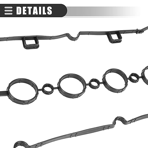 Miniatura 6 de Motoforti Junta de tapa de válvula de motor de coche, para Chevy Aveo 2011, goma, 55354237, negro