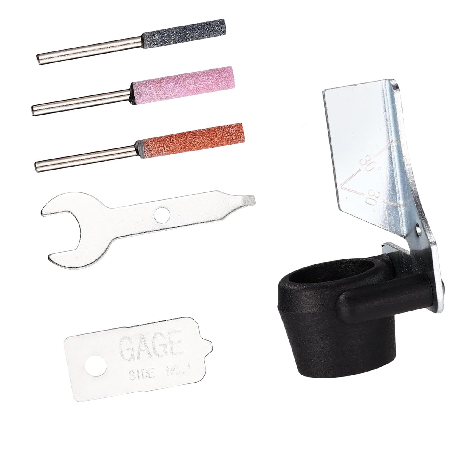 Sturdy ABS and Metal Chainsaw Sharpening Collection for Accurate Maintenance and Care Garden Tool Sharpener Set