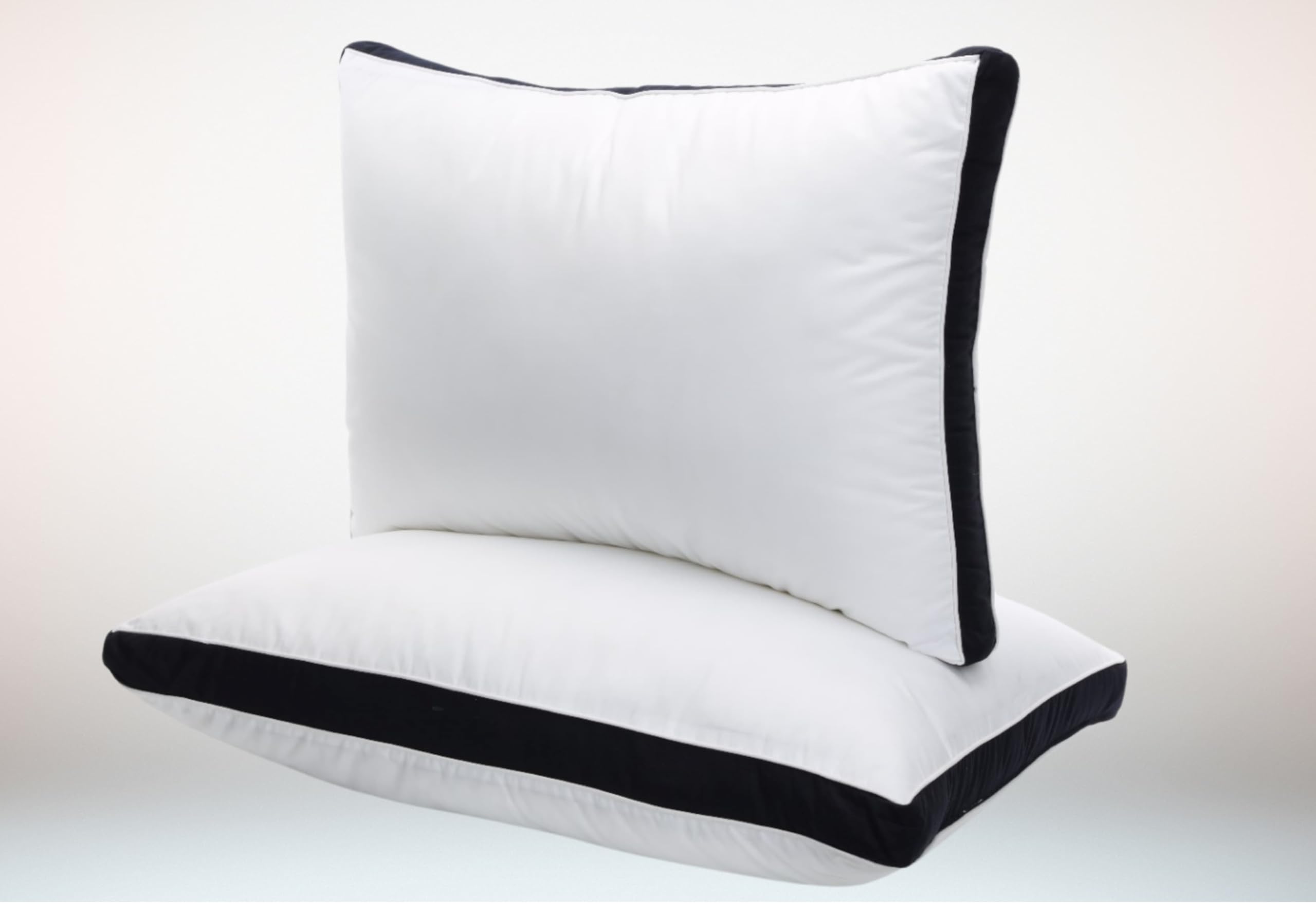 Zzzmrh Navy Pillows 2 Pack Luxury Pillows Hotel Quality (Navy), Cooling Pillow (50X75 Cm) Gusseted Pillow For Back, Stomach Or Side Sleepers- Neck Support Pillows For Sleeping,Hypoallergenic Pillow