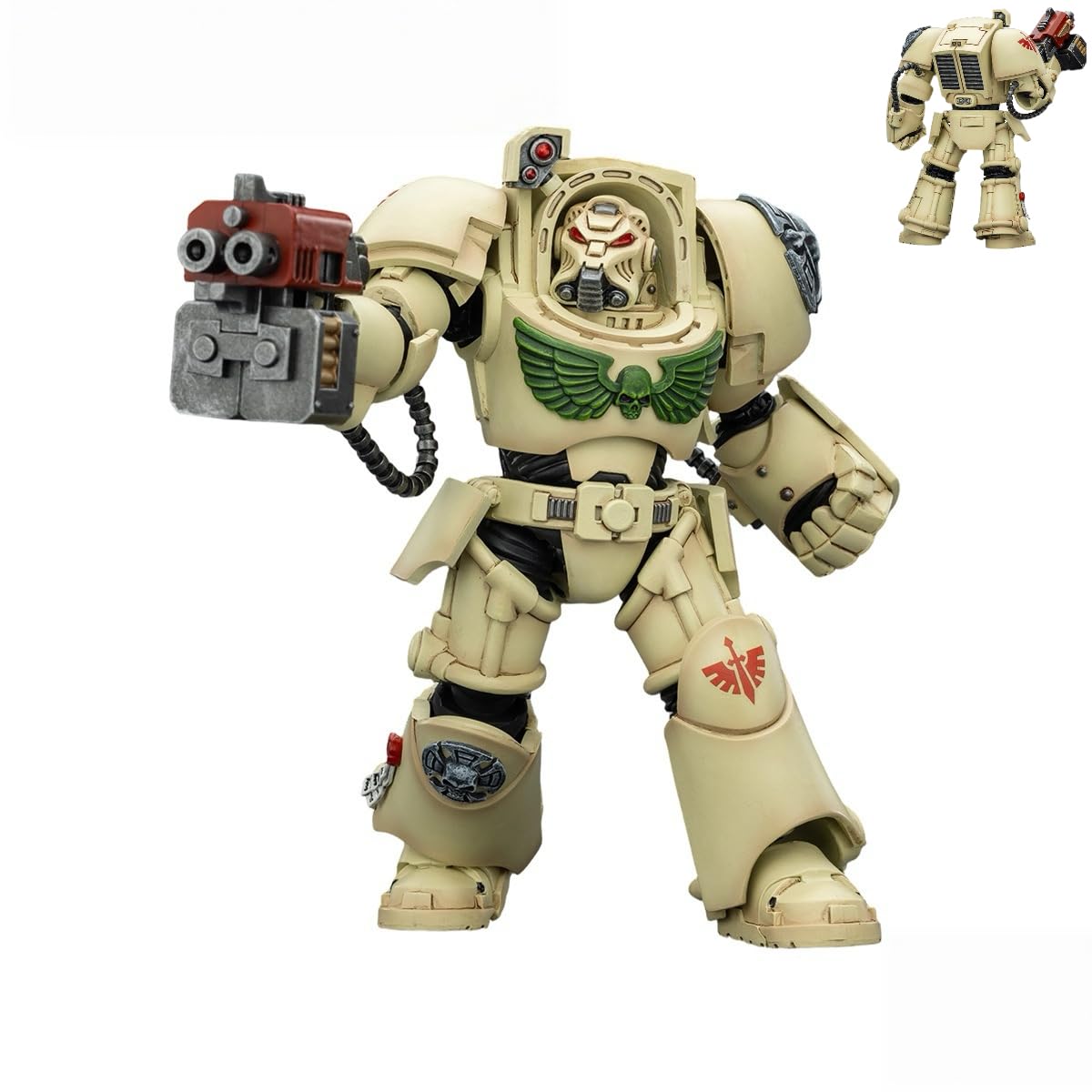 JOYTOY Warhammer 40K Dark Angels Deathwing Terminator 2 with Power Fist and Storm Bolter 1/18 Scale Action Figure Model 15+ Collectible for Holidays, Birthdays & Special Occasions!