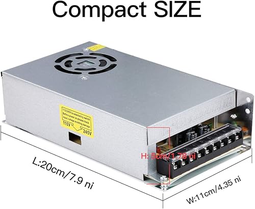 Miniatura 4 de Adaptador de fuente de alimentación DC 12V 20A 250W Transformer Switch AC 110V  220V a DC 12V 20amp Convertidor de conmutación Controlador LED para