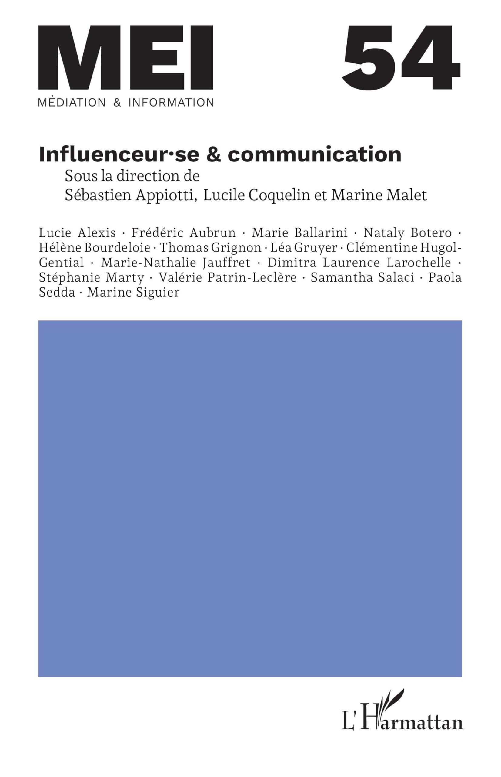 Influenceur·se & communication: 54 (Mediation & Information)