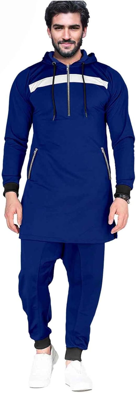 African Clothes for Men Dashiki Hoodies and Ankara Pants 2 Pieces Set Tracksuit Jogger Set Outfits Outwear