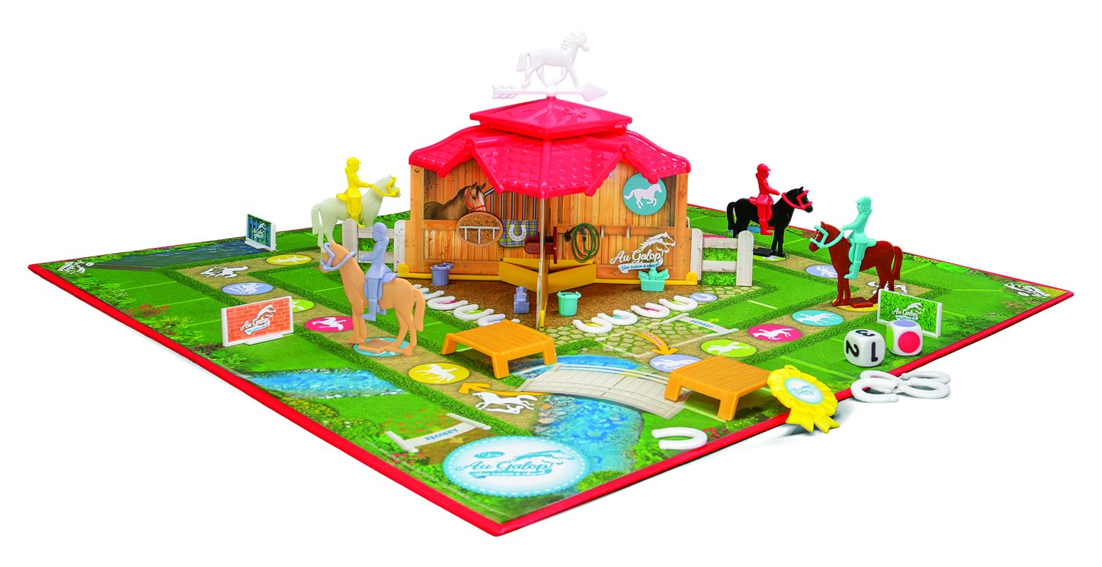Au Gallop - Gioco da tavolo - MEGABLEU - Prepara il tuo cavallo, addestralo, vinci la gara!