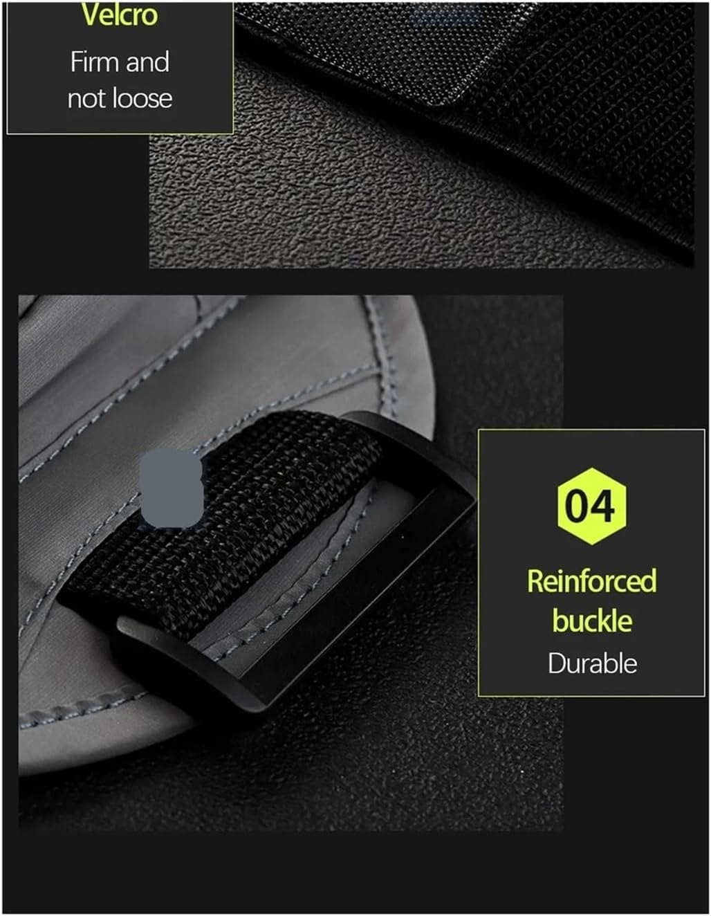 Running Arm Bag Outdoor Waterproof Reflective Armband Bag Phone Holder for Below 6.7inch Phone Sport Gym Arm Wrist Case(Gray)