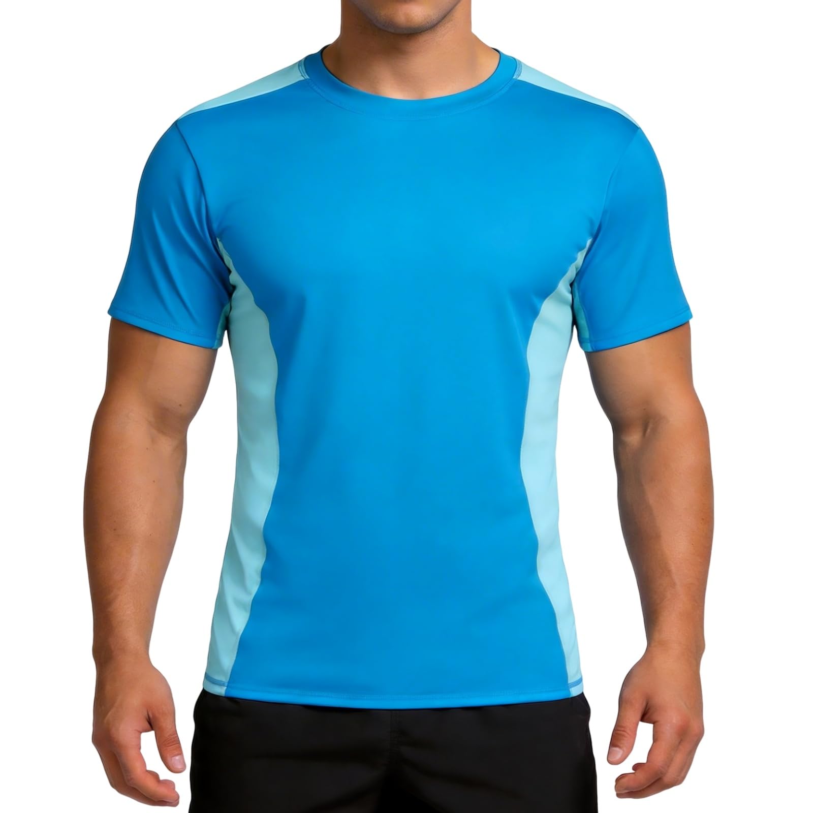 Mens UPF 50+ Swim Jacket Quick Dry Short Sleeve Water Sports Running Sports-image-17