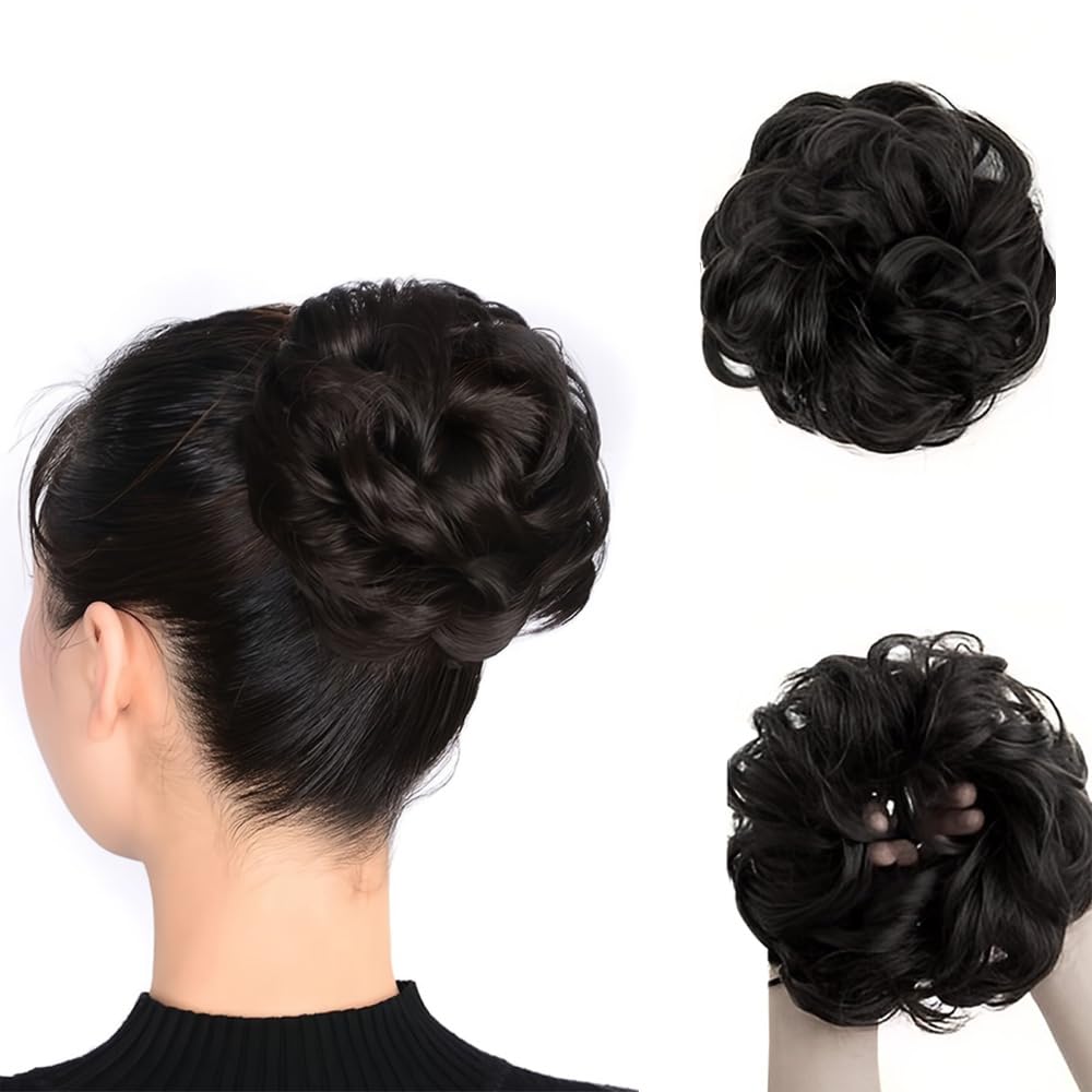 VIEWS Natural Black Juda Bun Fashion Hair Extension For Women