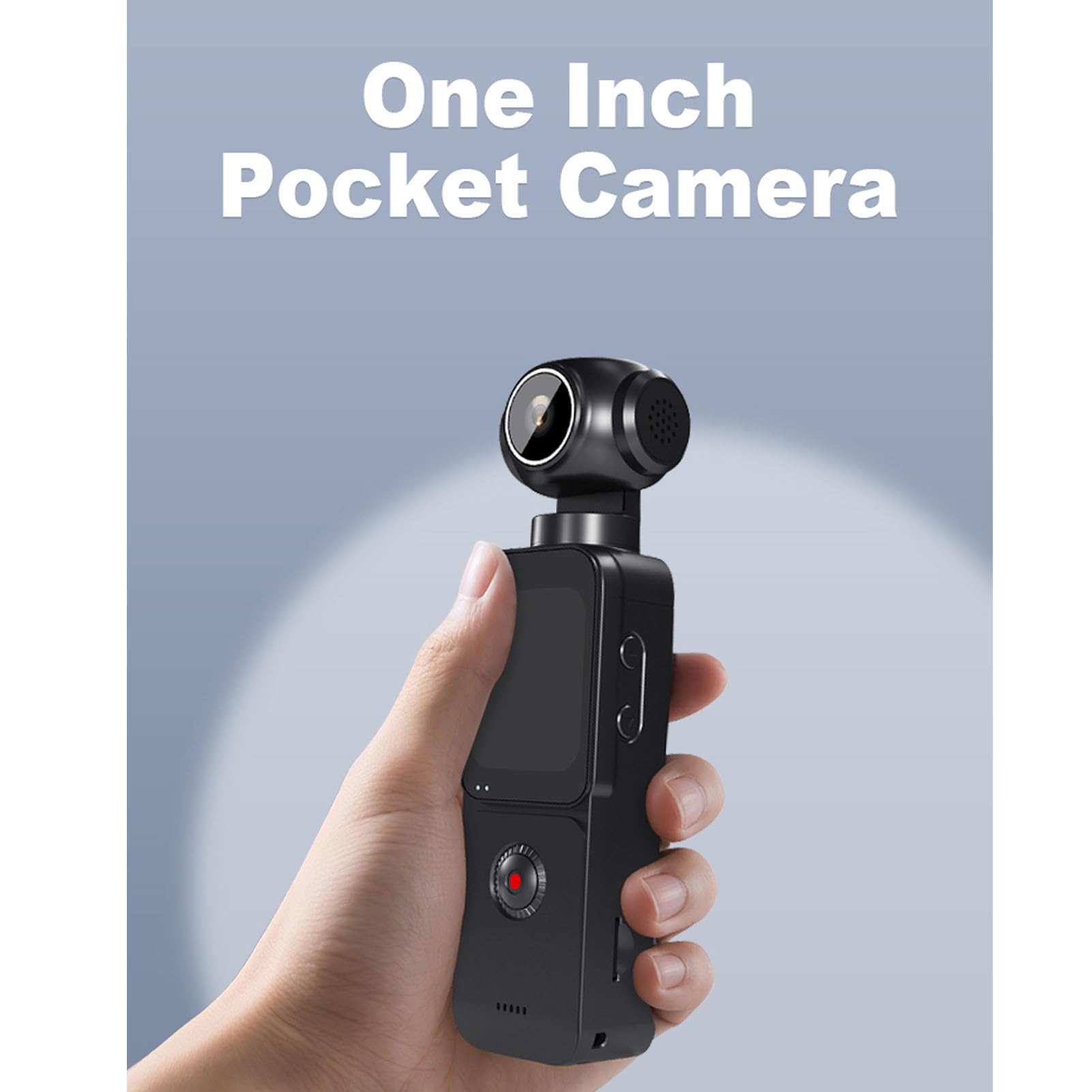 Tosuny Fotocamera Sportiva WiFi 5K, Obiettivo Rotante a 270° con Grandangolo a 150° e Anti-vibrazione EIS, Action Camera con Schermo da 1,69" per Vlog, Ciclismo, Avventure All'aria