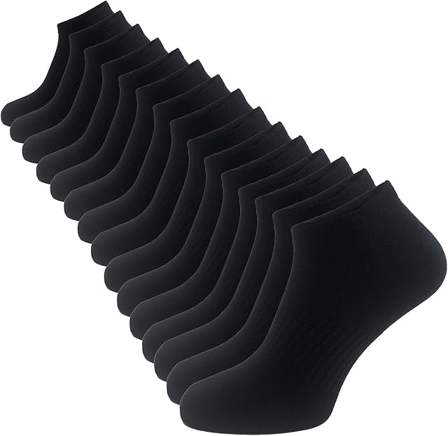 The Essentials Wardrobe Ladies Socks Trainer Liners 15 Pairs Womens Ankle Socks Cotton Low Cut Sports