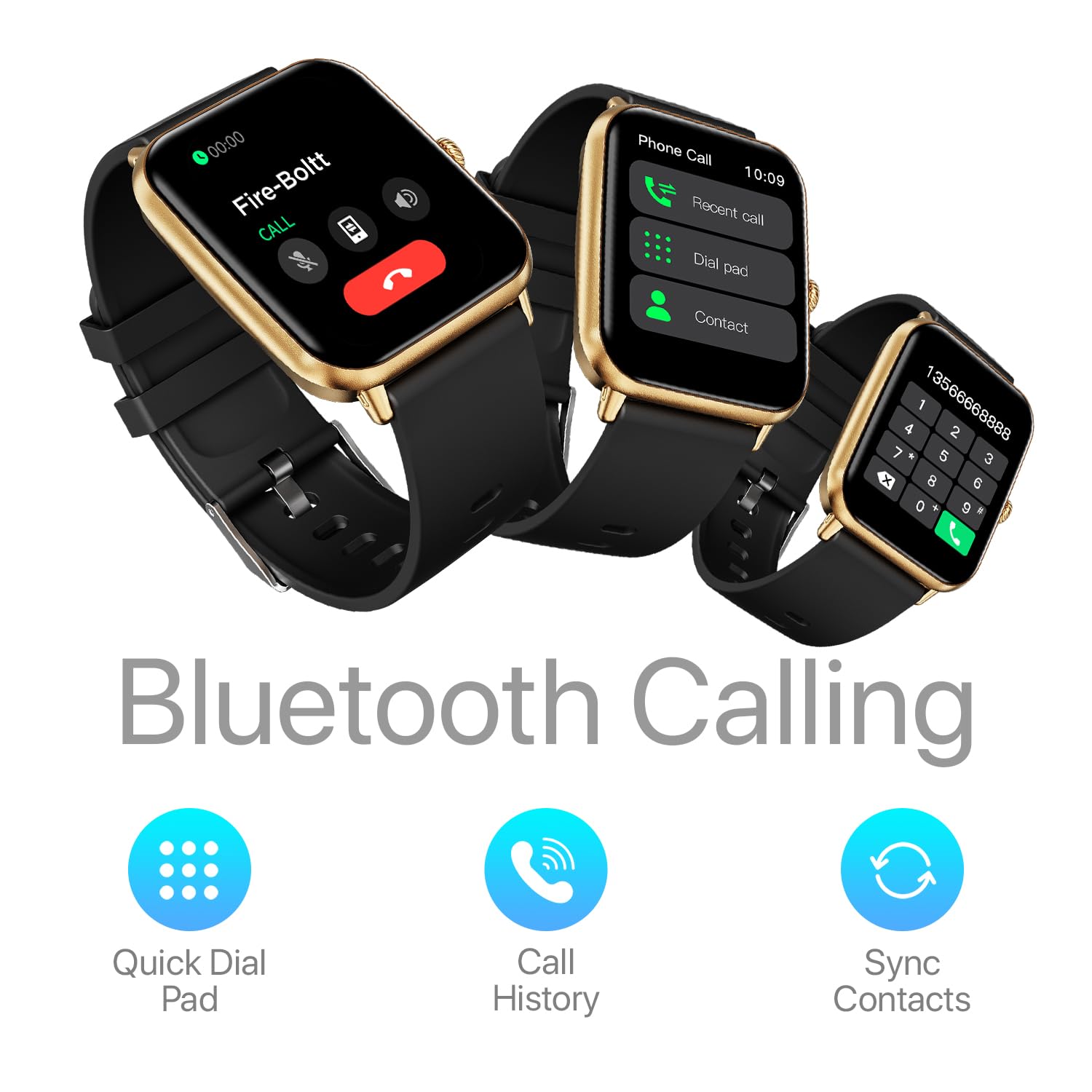 Fire-Boltt Ninja Call Pro Smart Watch Dual Chip Bluetooth Chiamate, display da 1,7 pollici, Assistenza vocale AI con 100 modalità sportive, con SpO2 e monitoraggio della frequenza cardiaca