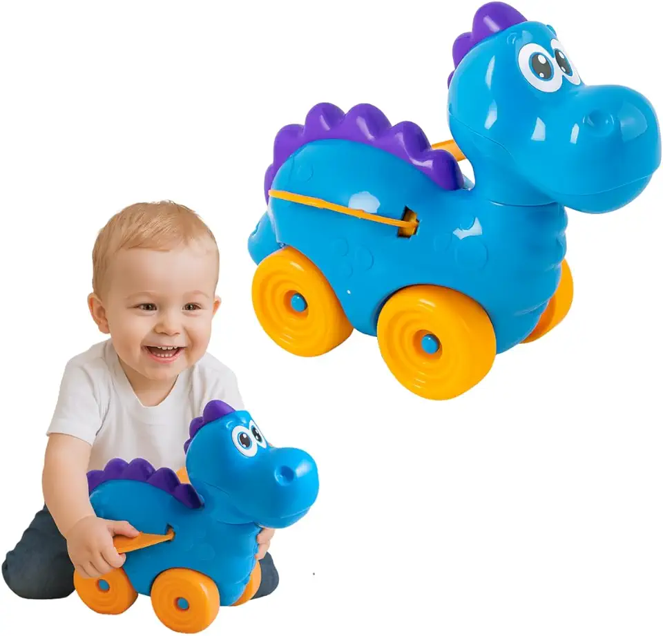 Brinquedos Educativos Para Bebes Carro Dinossauro Bate Asinhas Carrinho Brinquedo 1 ano de Idade