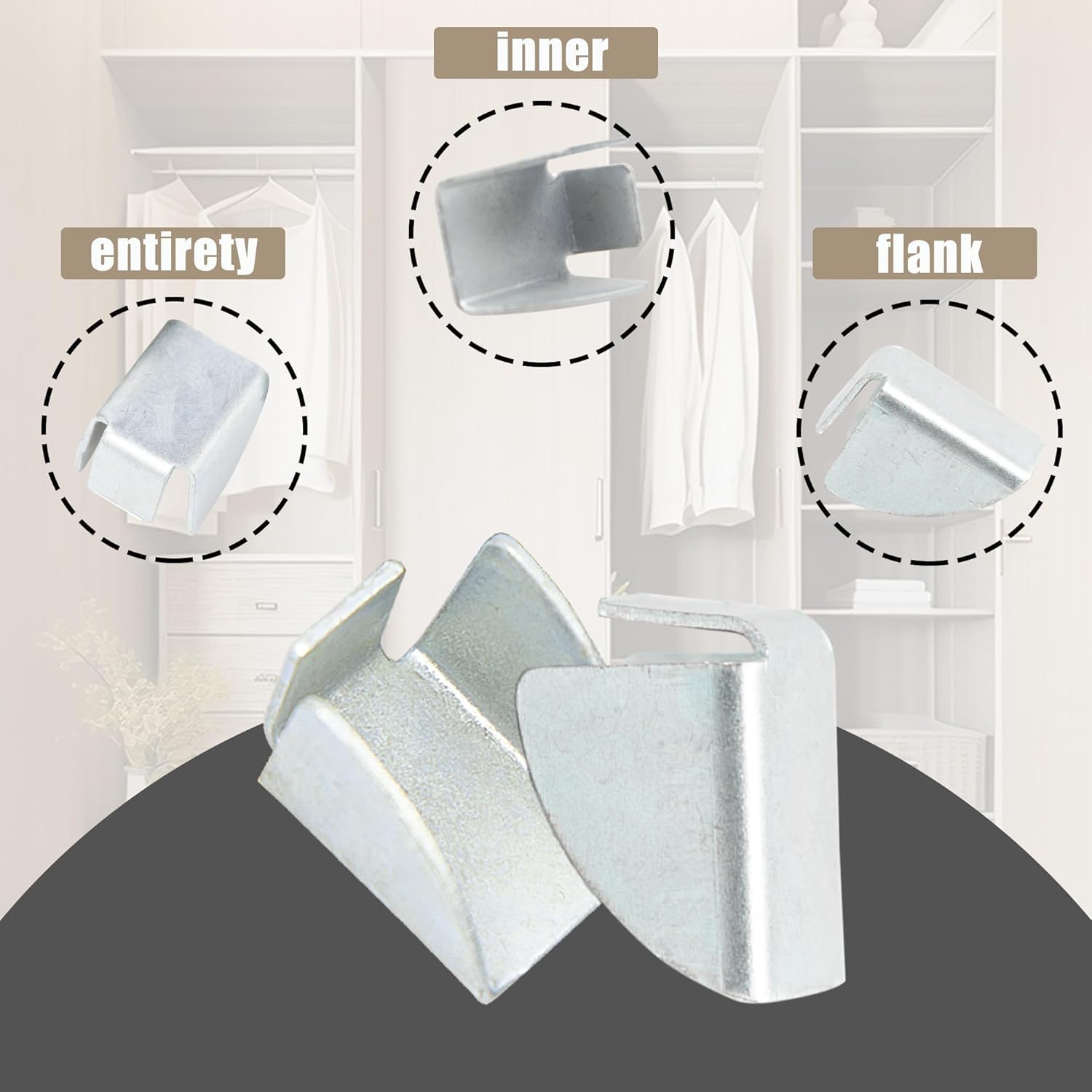 Garage Shelf Clips - 30 Pack, Removable -4