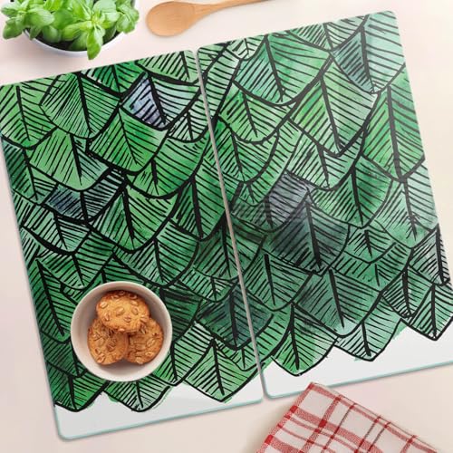 Planche à découper en verre haut de gamme avec bords polis et impression durable