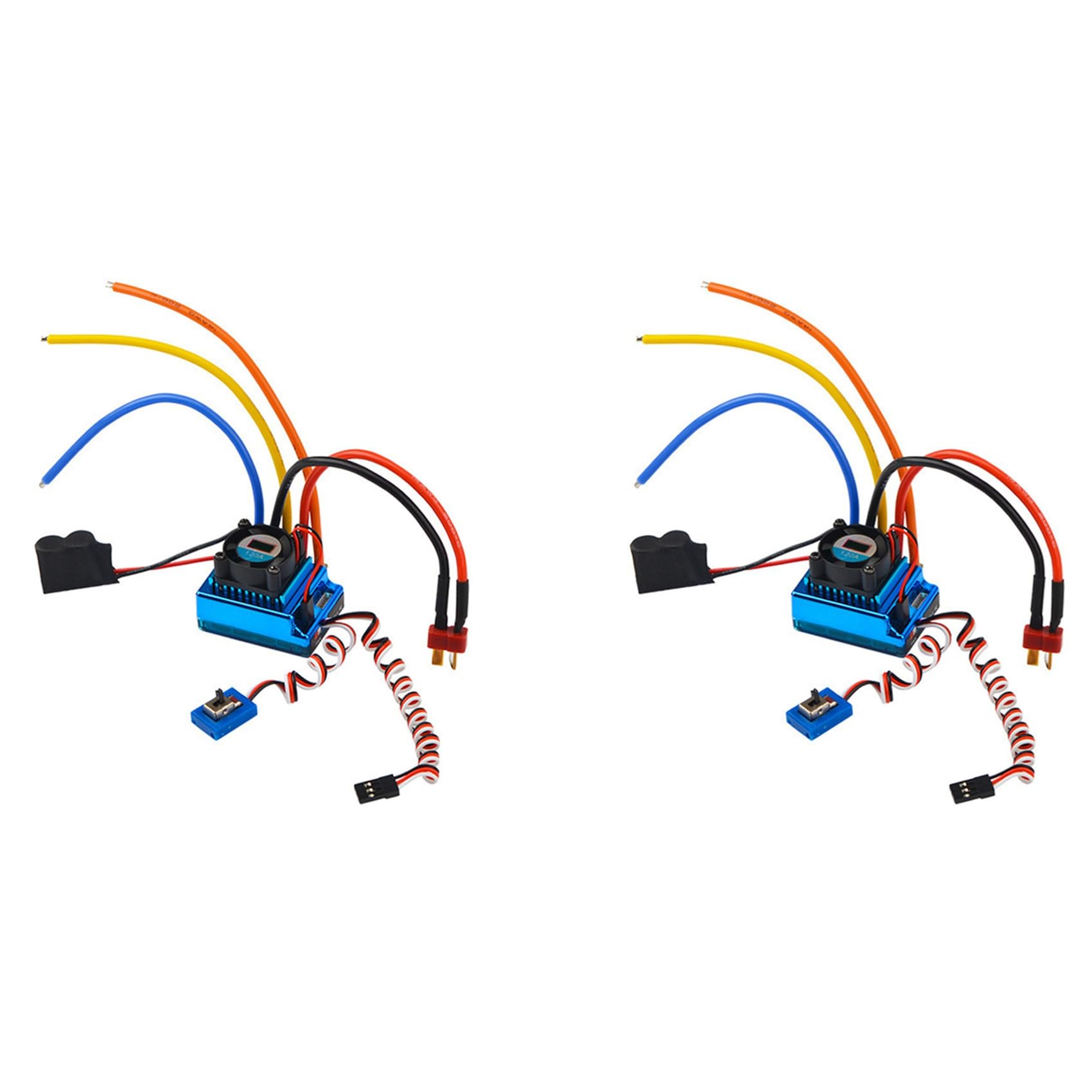 Ctrlzs 2X Rc Racing Esc 120A Sensor Big Current Speed Controller Rc Car Accessories For 1/8 1/10 1/12 Car Crawler Boat Part
