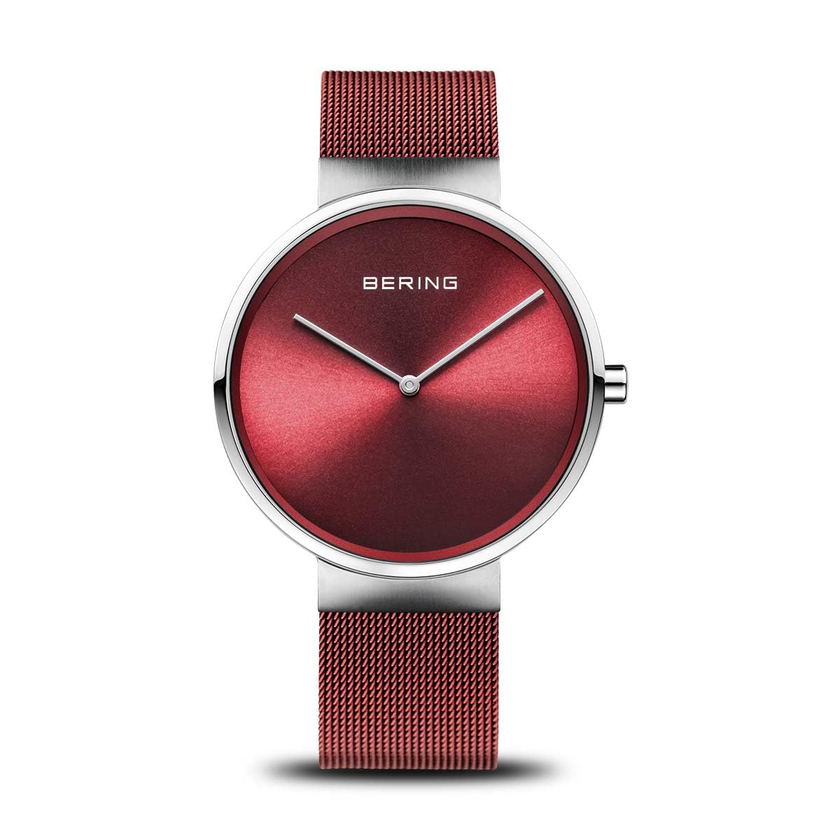 BERING Women Analog Quartz Classic Collection Watch with stainless steel Strap and Sapphire Crystal 14539-303, Silver, 39 mm