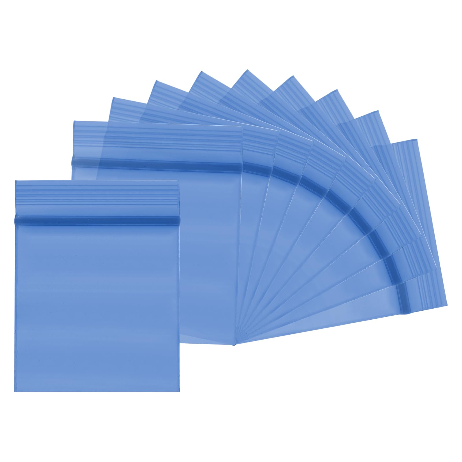 Photo 1 of PATIKIL Mini Zipper Bags, Blue, 1.2 x 1.6 Inch (100 Pcs)