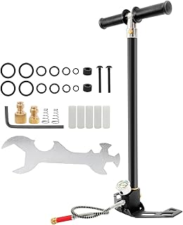 4-Stage PCP Hand Pump, 30MPa/4500PSI High Pressure Pump with Oil-Water Filter for PCP Air Rifles, HPA Tanks, Paintball Guns & Tire Inflation