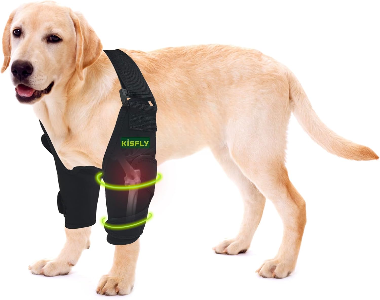 KISFLY Dog Elbow Brace Protector Pads for Canine Elbow and