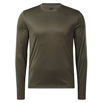 Amazon.com: Reebok Men's Training Long Sleeve Tech Tee, Army