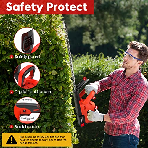 Cordless Hedge Trimmer & Mini Chainsaw Cordless Electric Set, Hedge