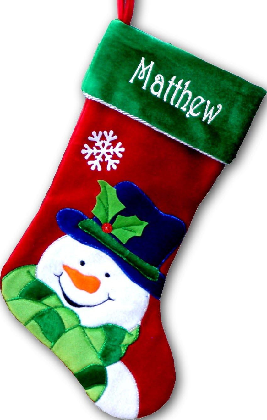 Personalized Christmas Stockings - (Happy Santa, Personalized)