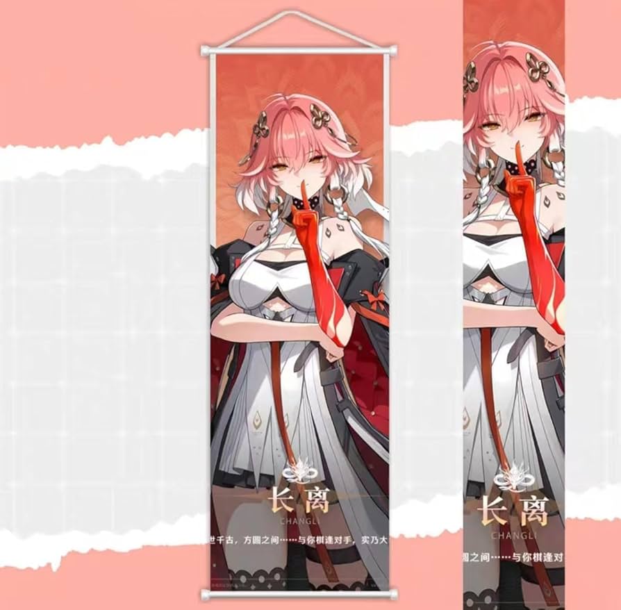 Amazon.co.jp: 鳴潮 タペストリー散華 長離 今汐 グッズ 掛ける絵 吟霖