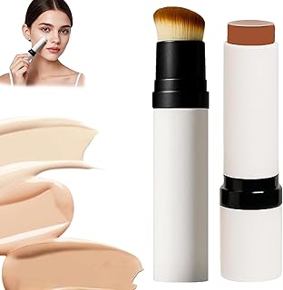 Dual-Ended Cover Cream Stick - Full Coverage Hydrating Concealer & Foundation Stick for Smooth, Flawless Skin - Lightweight, Long-Lasting, Ideal for All Skin Types (C50)