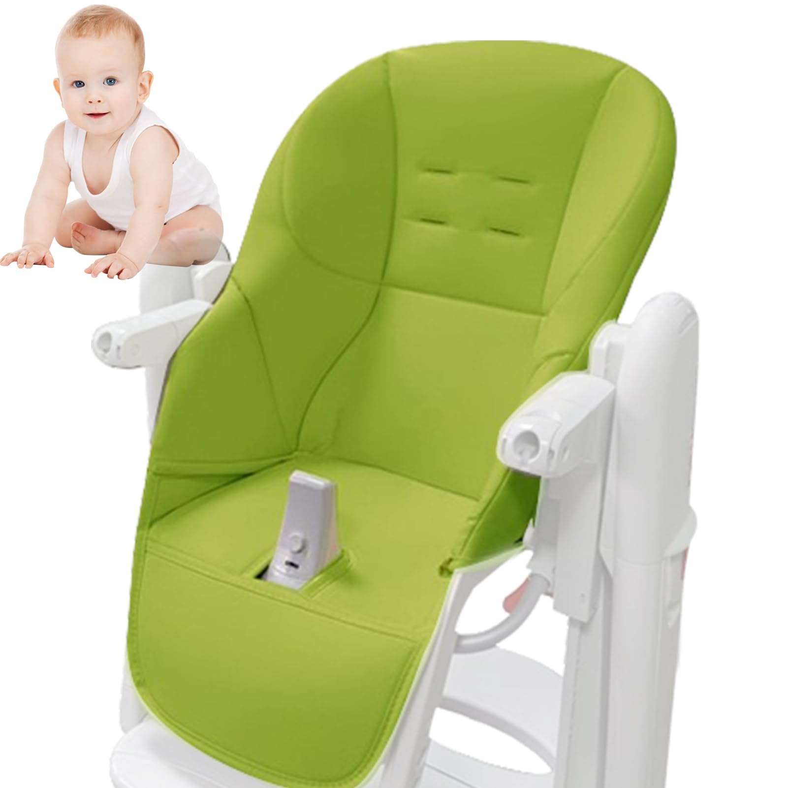 TAOLE Tatamia - Coprisedia per seggiolone, in pelle PU, con imbottitura, comodo rivestimento per sedia da pranzo, per Tatamia