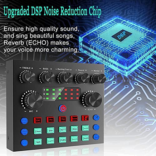 Microphone à Condensateur USB Micro PC Enregistrement, Studio Karaoke Microphone Kit pour Ordinateur Mac Windows avec Réglable Suspension Perche Ciseaux Bras pour Gaming Streaming Podcasts Youtube - Image 6