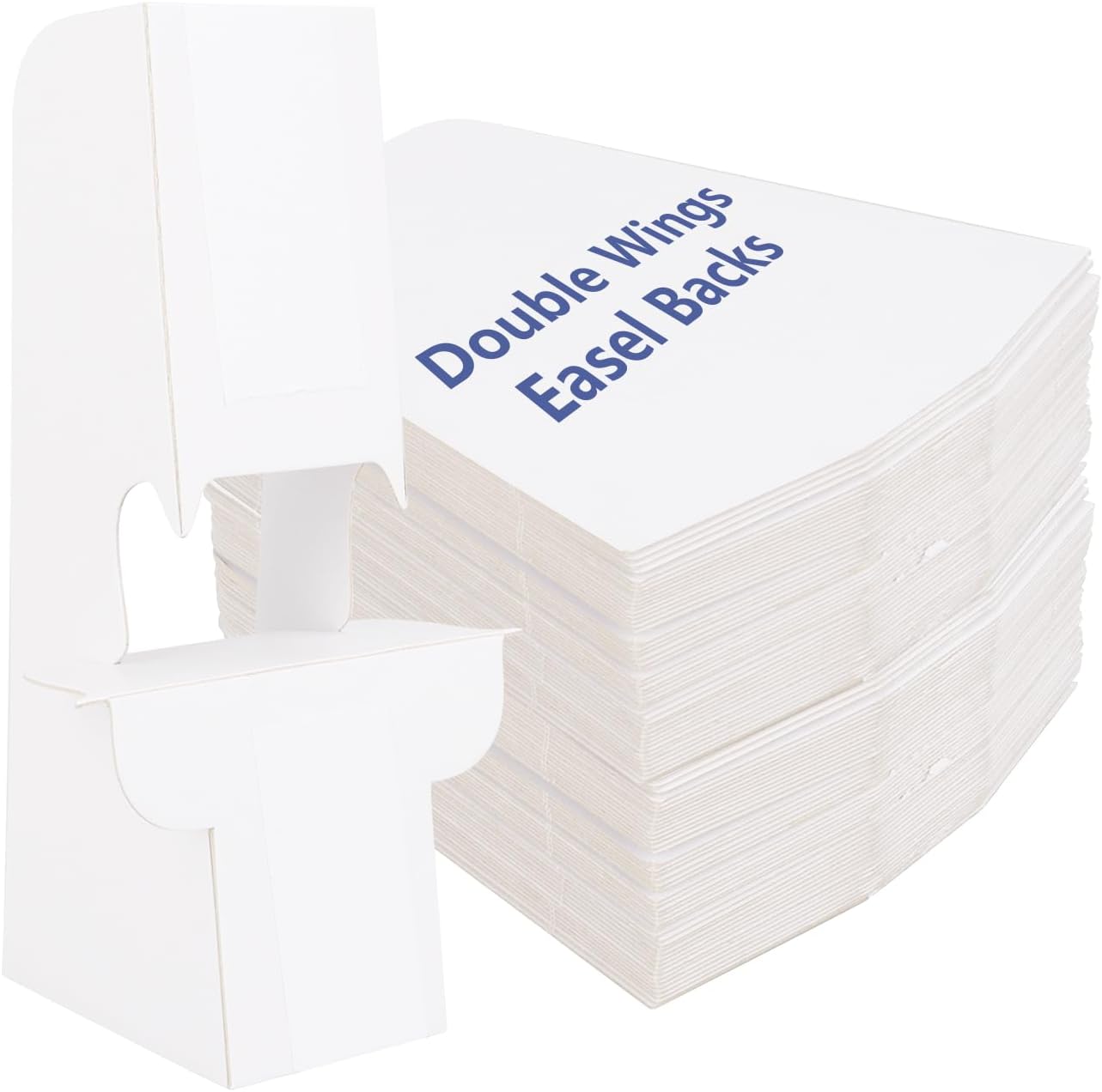 100 Pack 7" SelfAdhesive Cardboard Easel Back, White Self
