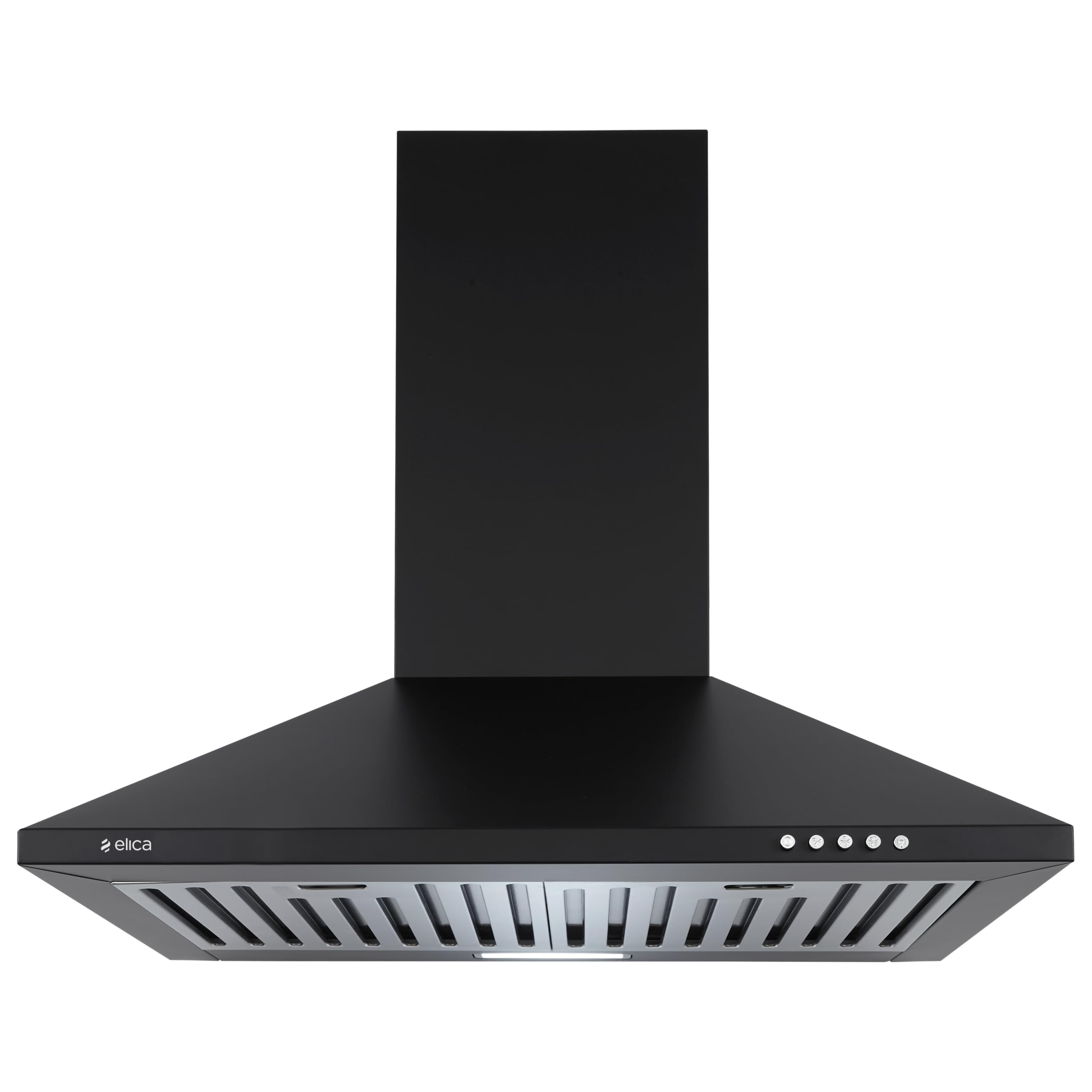 Elica 60cm 900 m3/hr Baffle Filter Kitchen Chimney with 5 Years WARR on Motor and 1 Year Comprehensive | STRIP PLUS BF 60 NERO | Black | 3 Speed Push Button Control | Made In India