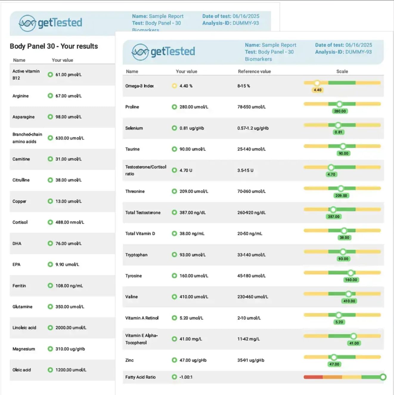 GetTested BodyPanel Small Home Test Kit - Colección de muestras en casa, resultados seguros en línea, rápido y fácil, kit discreto y completo