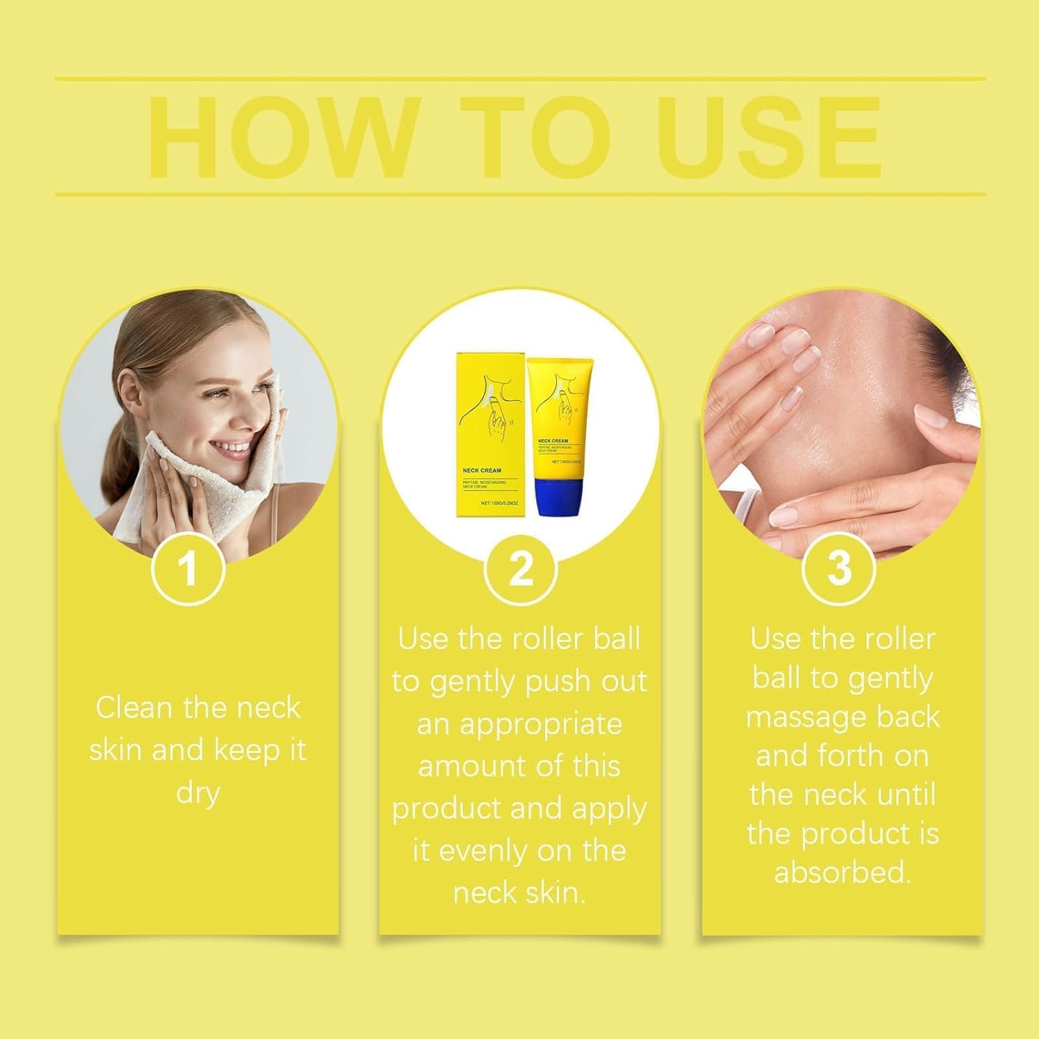 (Most Coveted) Z Sea Neck Cream - Anti-Aging Neck Cream, Moisturizing and Moisturizing Cream for Reducing Neck Lines and Ne-ck Care, 150G/5.29FL.OZ (1Pcs Neck Tightening Cream) - Image 6