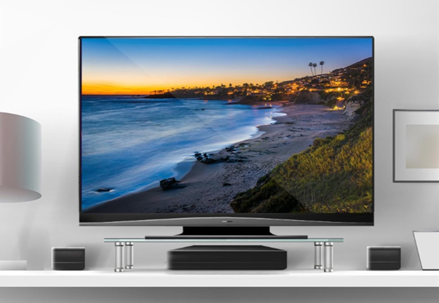 モニター台 机上台 高さ微調整可能 パソコン台 耐荷重20kg キーボード収納 pcスタンド モニタースタンド 安定性よい 透明 強