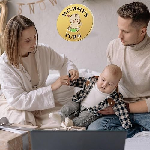 Miniatura 6 de Nueva moneda de decisión para padres, regalos divertidos de embarazo para madres primerizas, regalos lindos para padres nuevos, ideas de regalo para