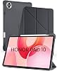 CONSTRAIN - Honor Pad 10 12.1 inç ile Uyumlu Standlı Kalem Bölmeli Uyku Modlu Akıllı Tablet Kılıf Kapak - Siyah