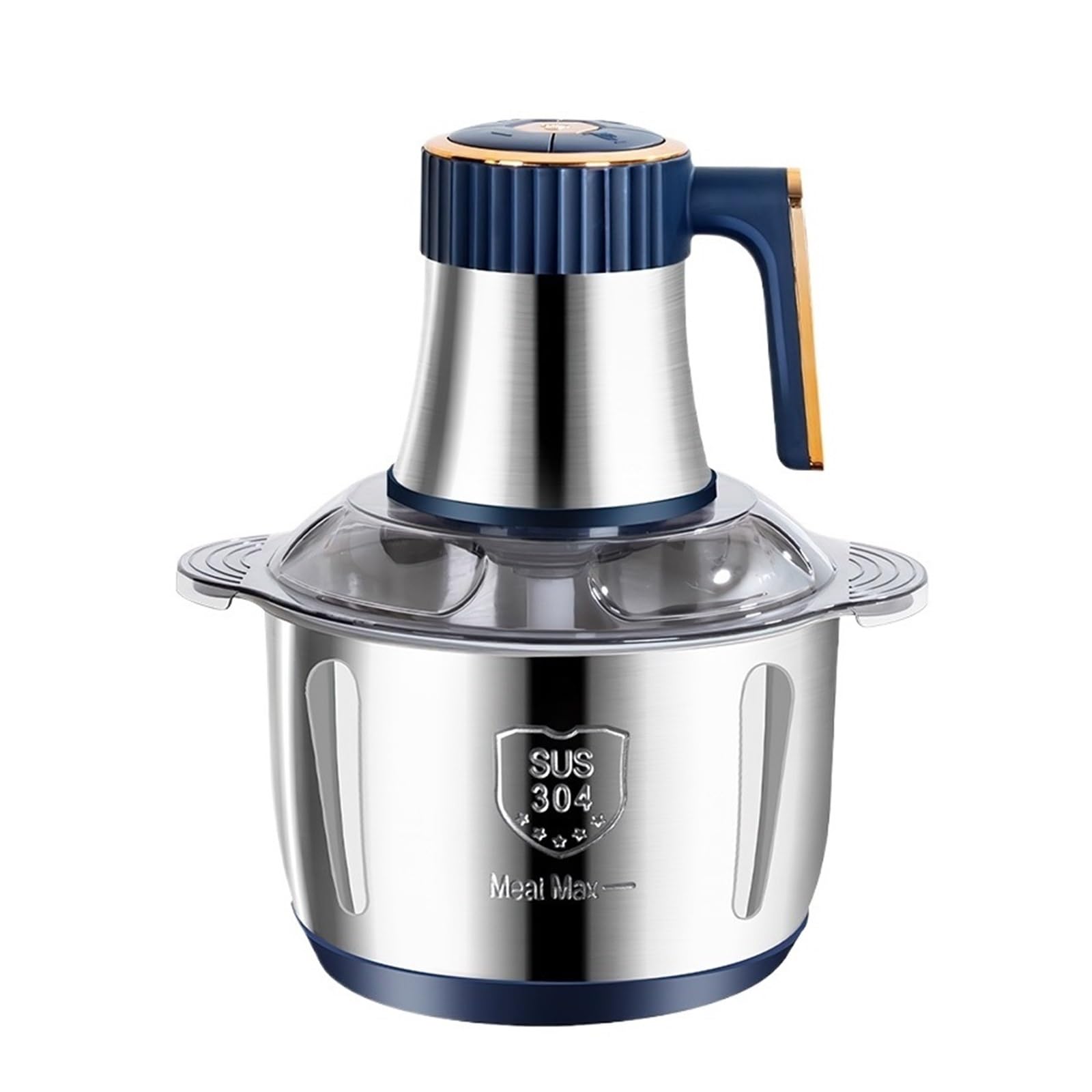 Tonuuoei 500W 5L Electric Meat Grinder & Food Chopper, 40000RPM Stainless Steel Multi-Functional Vegetable Slicer Processor with 5 Speeds Easy to Use