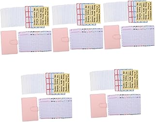 NOLITOY 5 Conjuntos Manual A6 Notebook Conchas Notebook Tablet Envelopes De Dinheiro Para Dinheiro Organizador De Dinheiro Para Pasta De Dinheiro Capa Transparente Sala De Aula Imitação