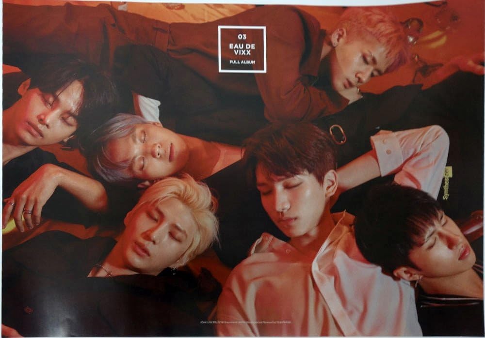 JellyFish Entertainment VIXX - EAU DE VIXX [Red ver.] Official Poster with Tube Case 28.7 x 20.9 inches