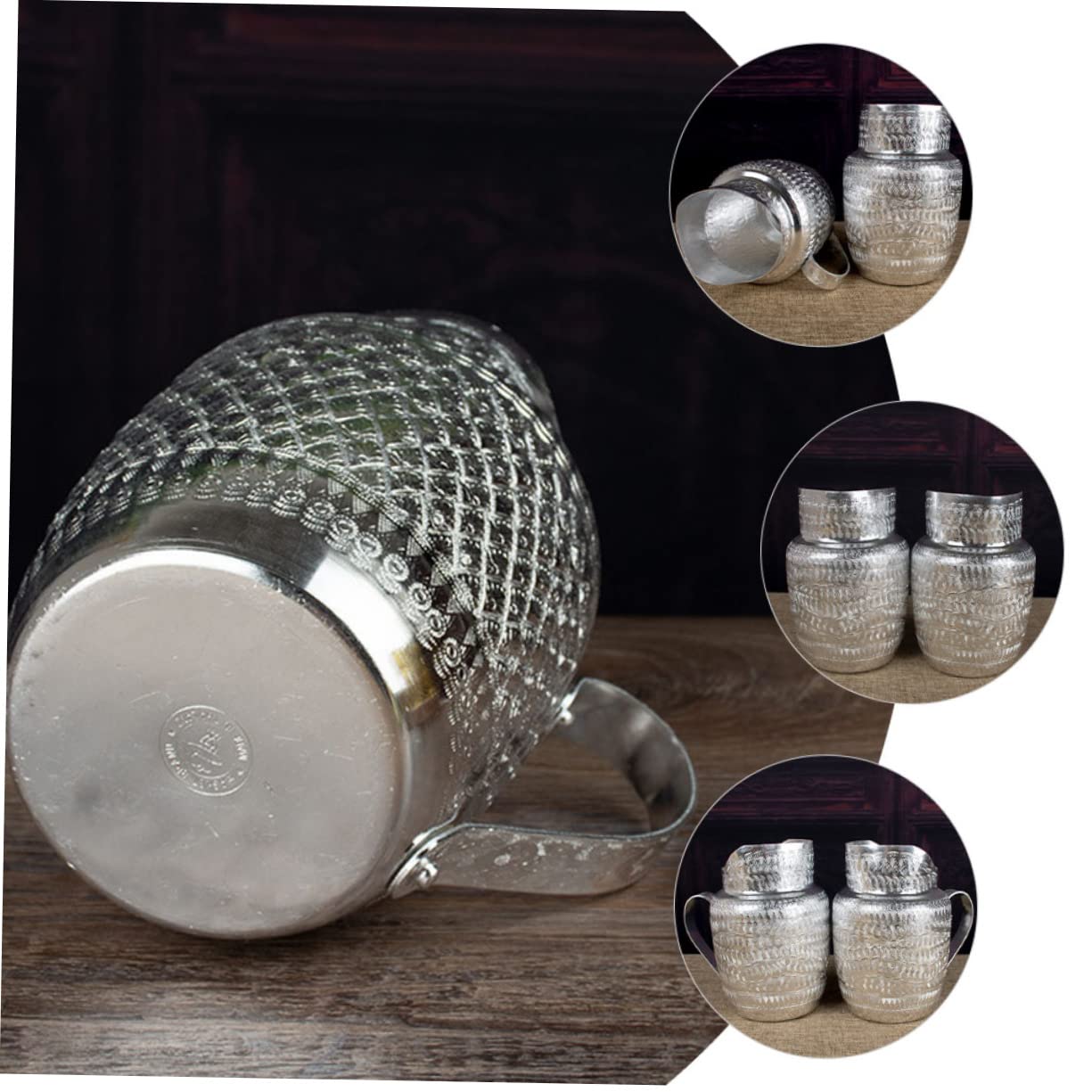 Jarra de Agua de Metal Dispensador Bebidas Grifo para Vino, Leche y Jugo, Asa Ergonómica, Adecuado para Restaurantes y Hogares