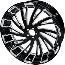 CUSTOM CHROME CCI 18" Rear Wheel Rim Fit For Harley Touring Road King Road Electra Street Glide Ultra Limited 08-later Black Aluminum CNC Finish Custom Twister Rear Wheel
