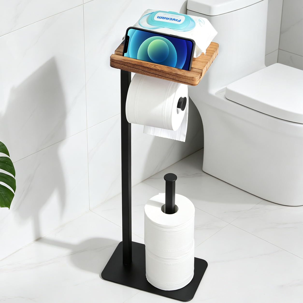 Heavy Duty Marble Toilet Paper Stand - Free Shipping -9