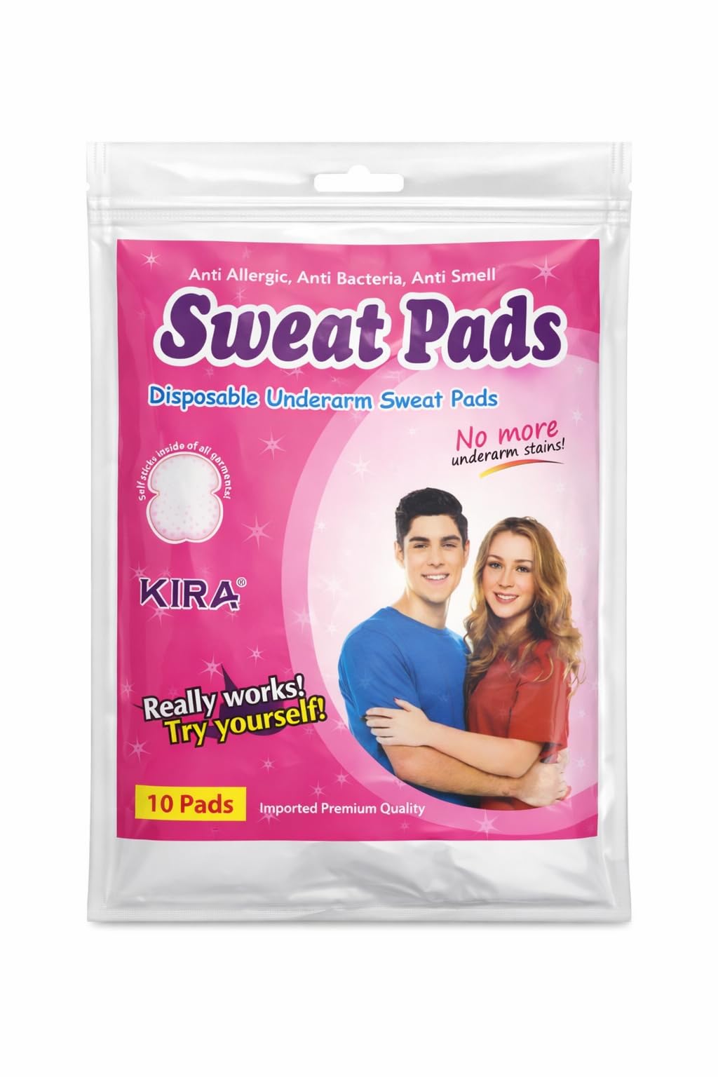 Disposable Underarm Sweat Pads for Women & Men (10 Pads) | Anti-Sweat, Anti-Odor, Invisible Armpit Shields | Self-Adhesive, Comfortable & Leak-Proof | Daily Use Clothing Protection-image-29